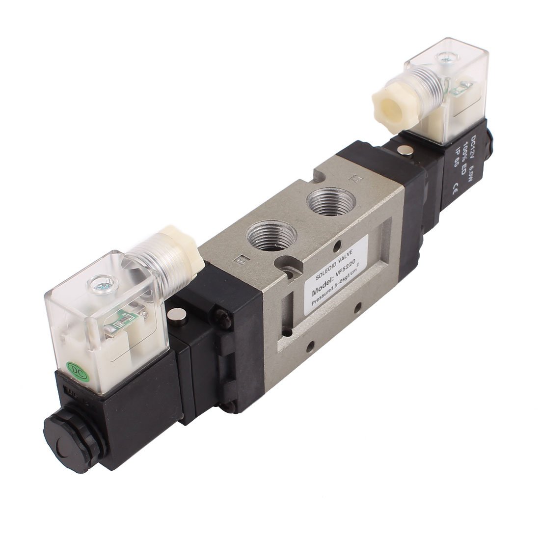 Aexit Válvula electromagnética de control neumática de componente neumático Neutral DC 12V DS5220 (8d289ef02949893c4340926cb63c4930)