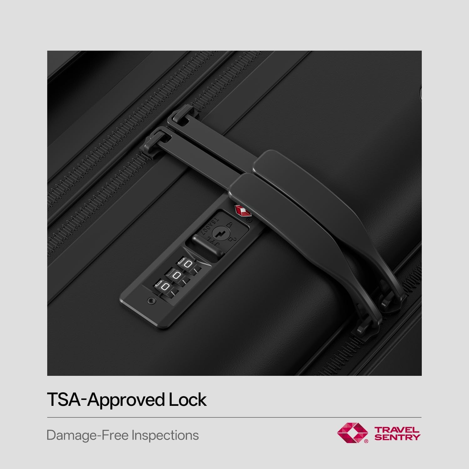 Top Opening Expandable Lightweight PC Hard Shell Suitcase, 20 Inch Carry On Luggage with TSA Lock, 360 Silent Spinner Wheels, Cup Holder, Ideal for Business Travel (Black, Carry-On 20-Inch)