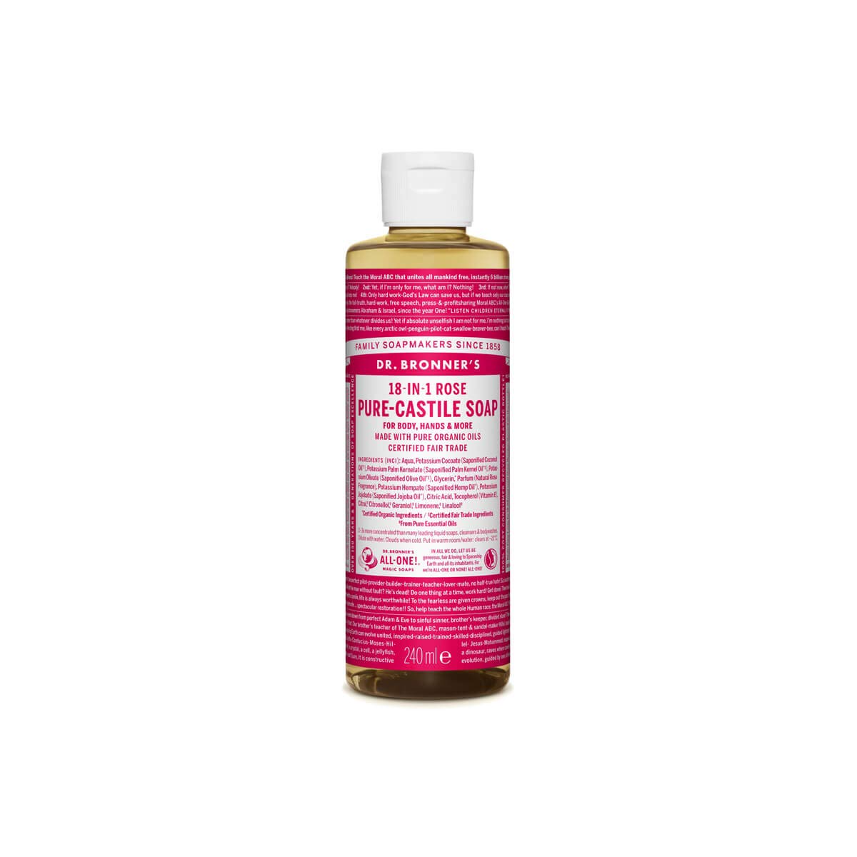 Organic Pink Liquid Soap 240 ml