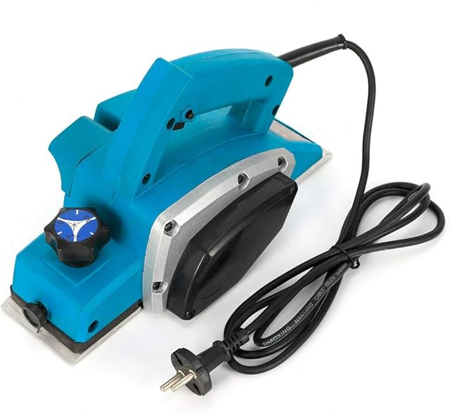 800W Electric Power Wood Planer Sander Hand Held Woodworking Tool 82mm 11000RPM