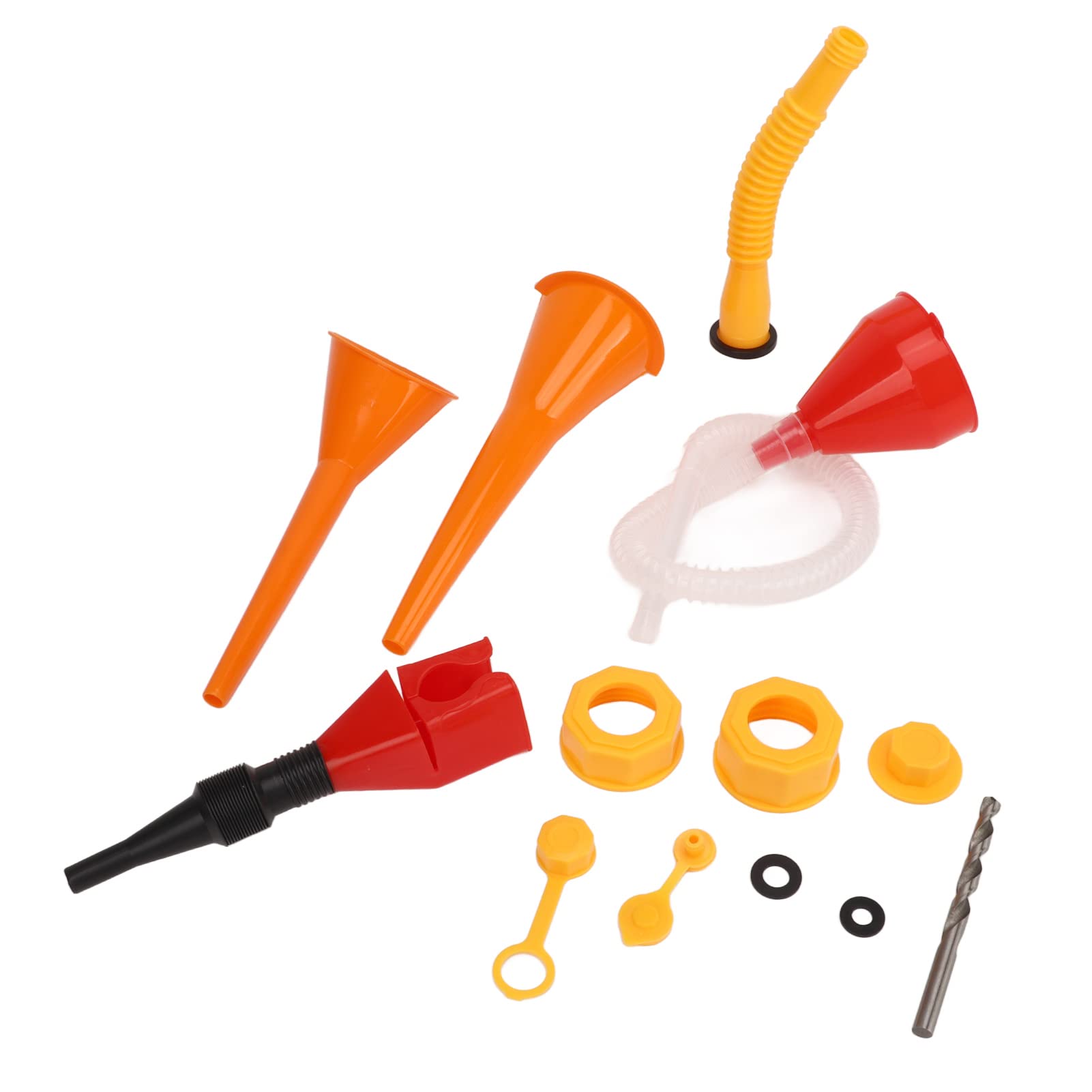 Kit di ricambio per beccuccio per bombola di gas Tappo filettato per bomboletta di gas, ugello per bomboletta di gas da 8 mm, kit universale per beccucci per taniche di gas per veicoli, tosaerba, kit
