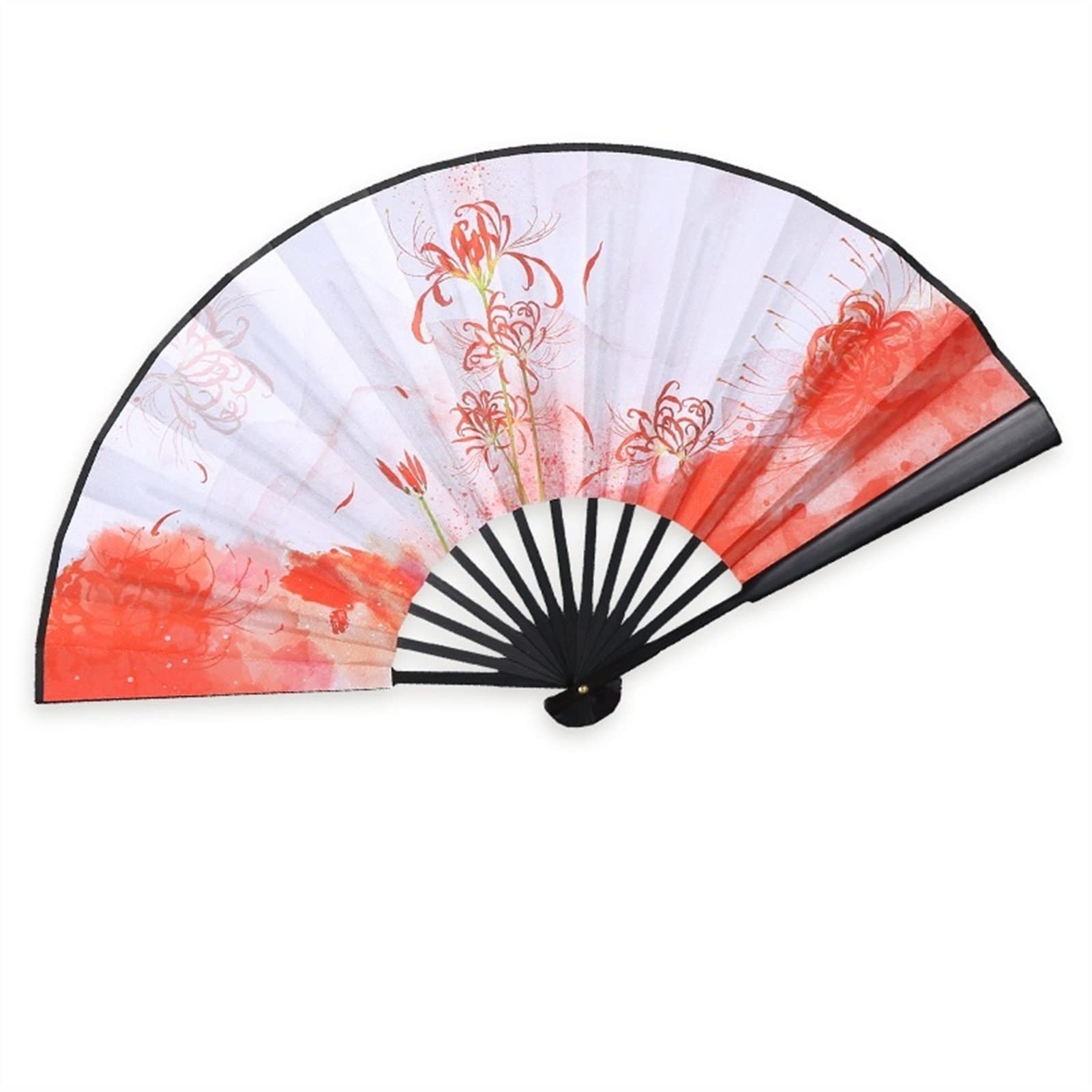 Abanico de mano plegable de zorro de nueve colas, ideal para baile oriental y disfraz de Hanfu