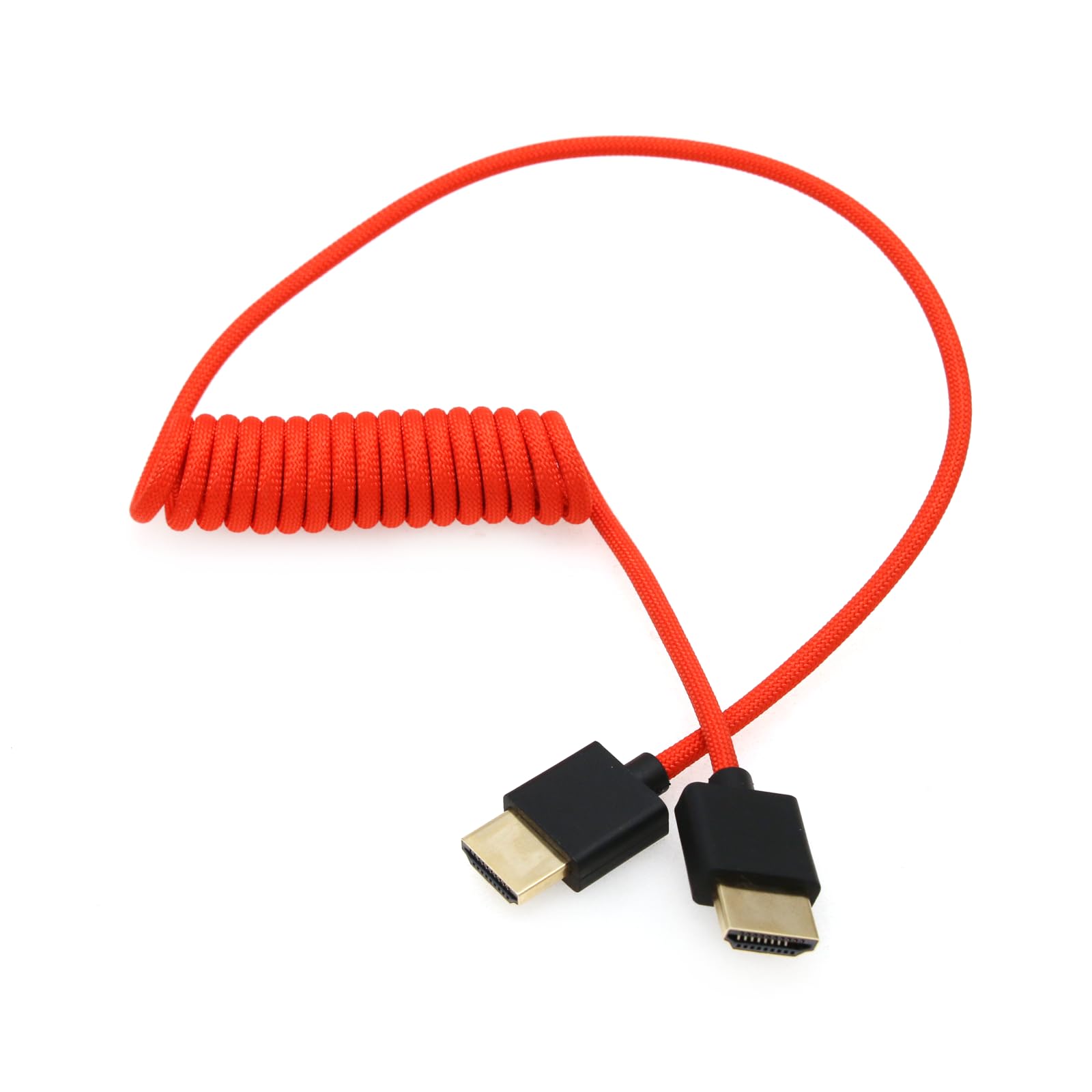 SZRMCC Cavo HDMI 8K 2.1 Micro HDMI a HDMI cavo a spirale ad alta