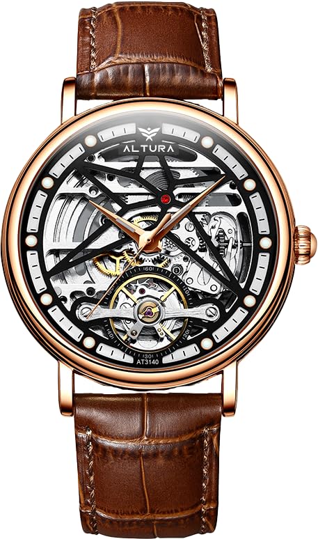 Alturacelestial Series Skeleton Automatic Analog Watch For Men 3d
