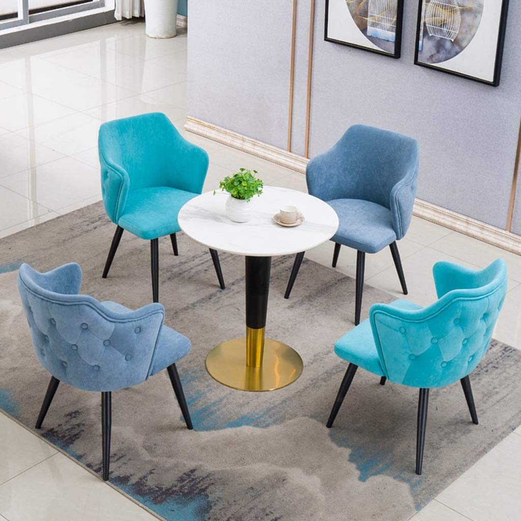 カレ ダークブルー ベルベット ダイニングチェア 廃番】アレクシア