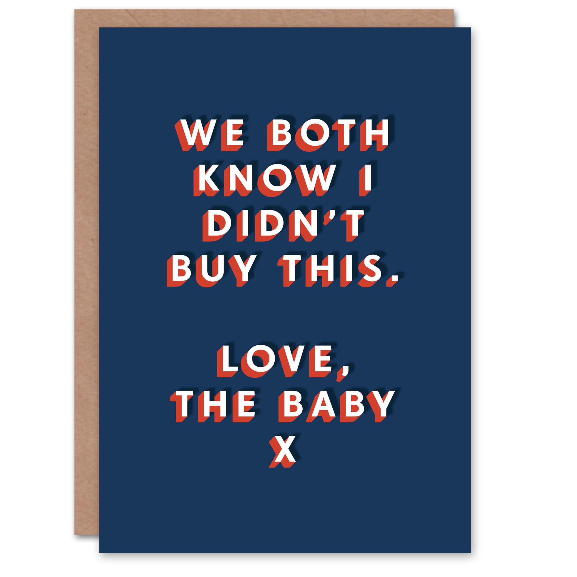 Artery8 We Both Know I Didn't Buy This Love The Baby For Him Birthday Card