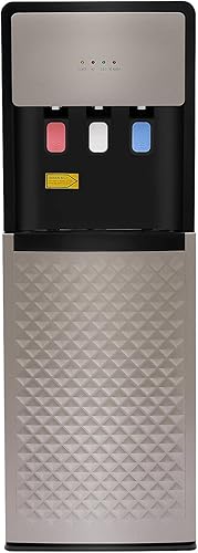 Miniatura 9 de Dispensador de enfriador de agua de carga inferior para botellas de 3 o 5 galones, 3 ajustes de temperatura, agua caliente, fría y habitación,