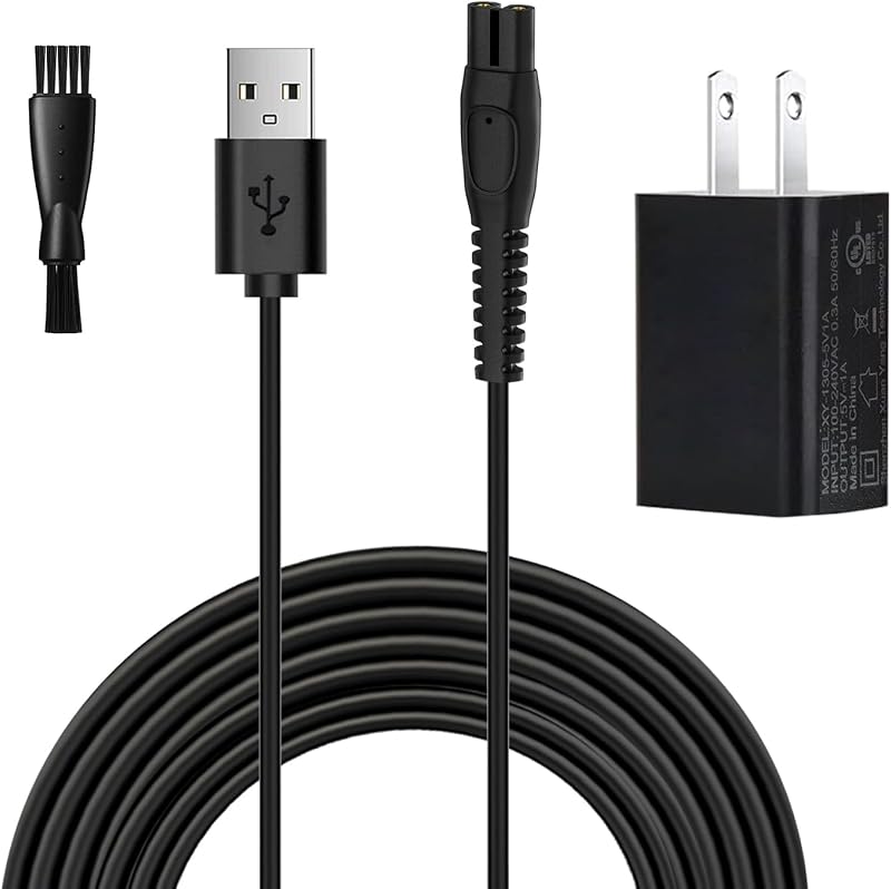 Carregador USB qinlei 5V para Philips Norelco OneBlade e barbeadores, cabo de 0,91 m