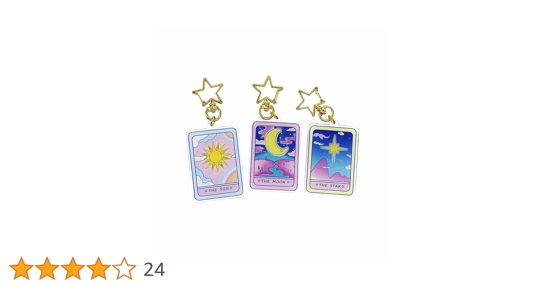 Amazon | タロットカード アクリルキーホルダー The Sun The Moon