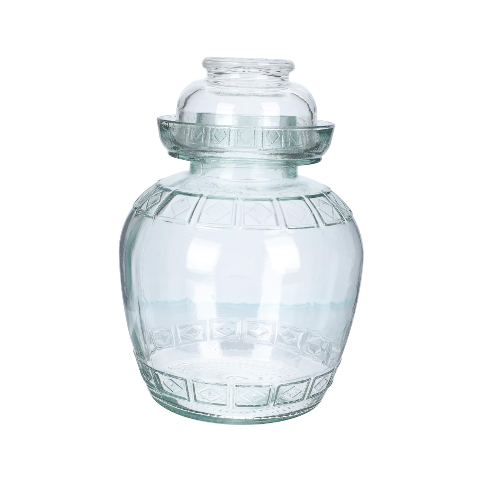 Garneck Glas Gurkenglas 2500ml Einmachglas mit Deckel Leichter zu Reinigender Transparenter Aufbewahrungsbehälter für Küche und Eingelegtes Gemüse ohne Grate