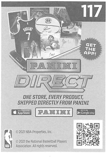 Miniatura 2 de 2020-21 Panini Stickers #117 Clint Capela Official NBA Basketball Album Sticker Measuring 2.75 inch tall X 2 inches wide in Raw (NM or Better