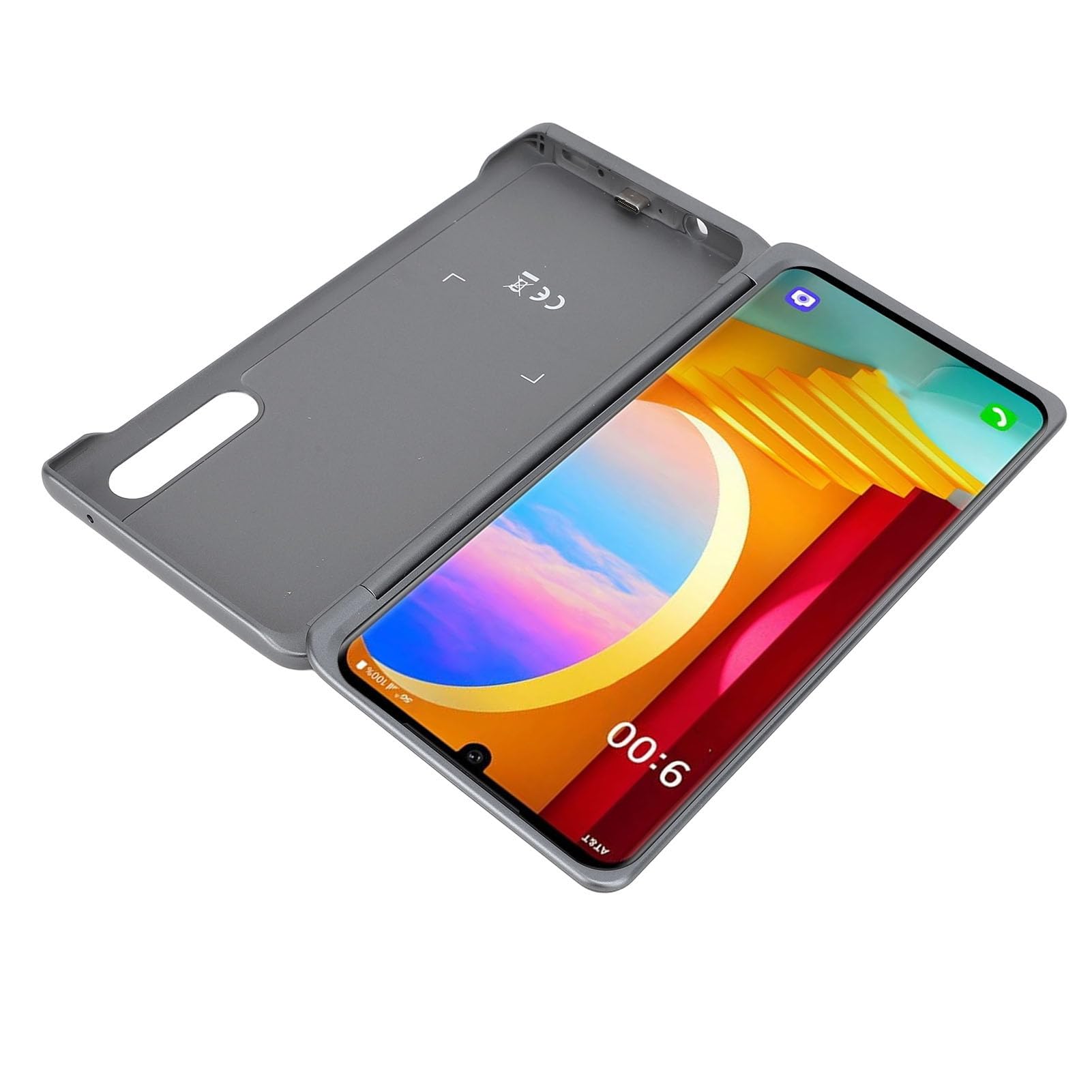 Cryfokt Versatile Dual Screen Phone Case for Velvet 5G and G9 with (GRAY)