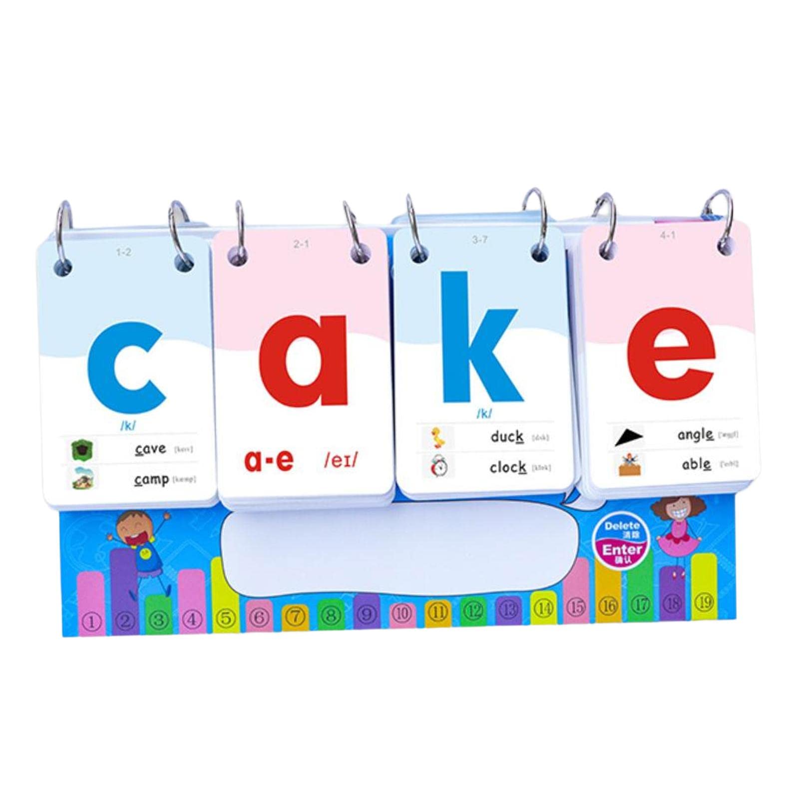 単語カード　幼児・子ども用　英語教材『PadKaKa（パッドカカ）』新品！ Amazon | 学習帳 単語帳 暗記カード かわいい カバくま 遮る可能