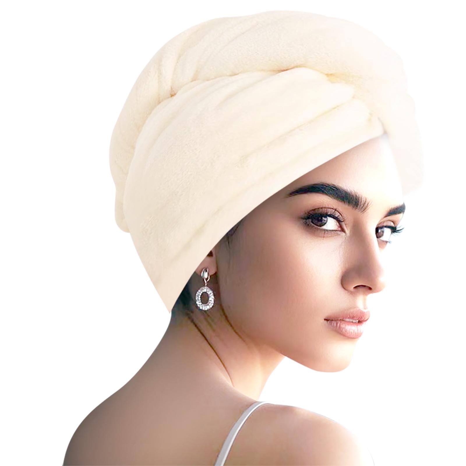 AGKXHDEC Microfiber Hair Drying Towel Wrap for Women, Hair Turbans Towel for Wet Hair,turbie Twist Hair Towels(The Color of the Picture is for