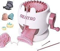 Vista 1 de Yohencin Máquina de tejer, telar de tejer inteligente, máquina giratoria de doble telar, 22 agujas para tejer telar redondo, artefacto de mano
