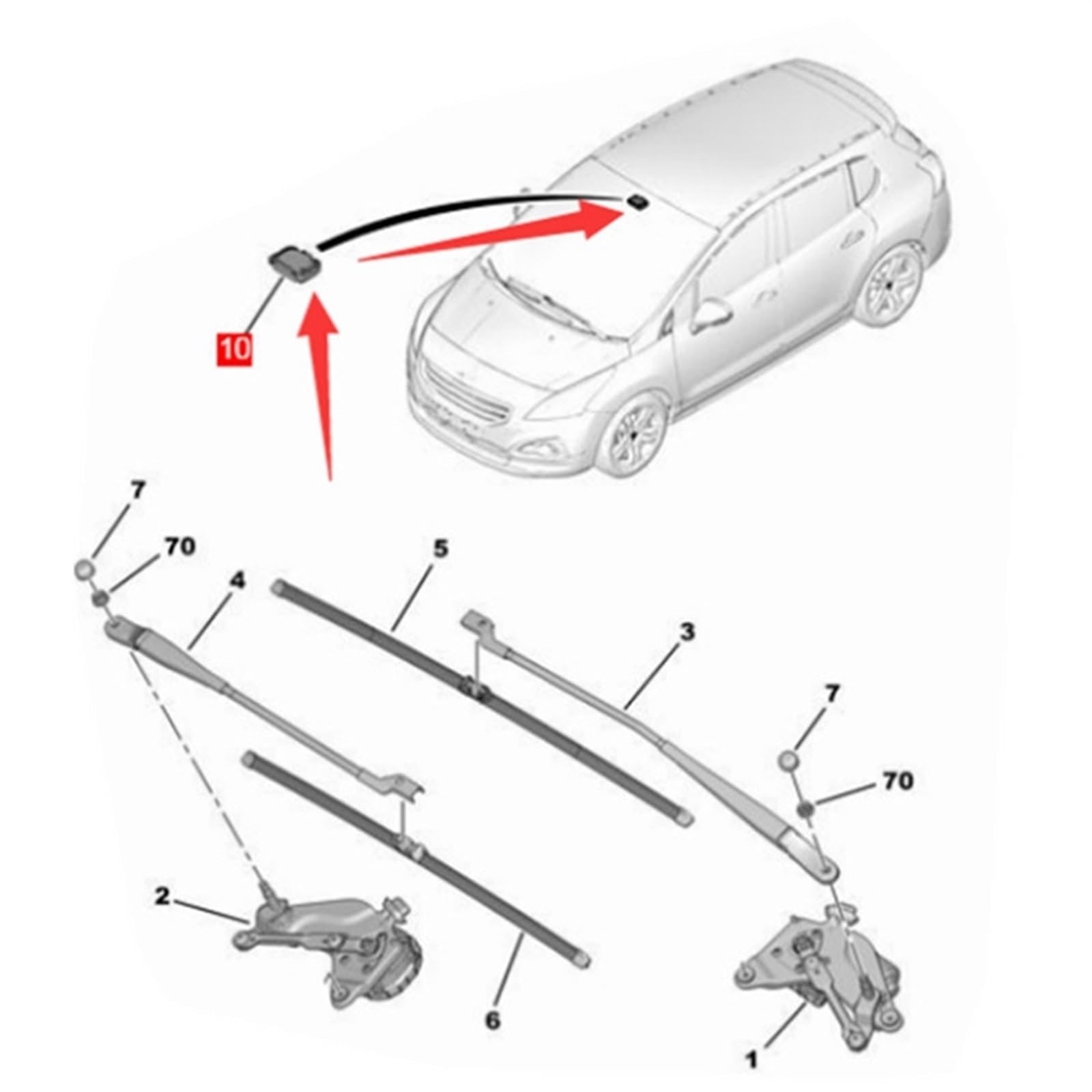 Dla PEUGEOT, dla RCZ 3008/308 5008, dla Citroen C5, czujnik