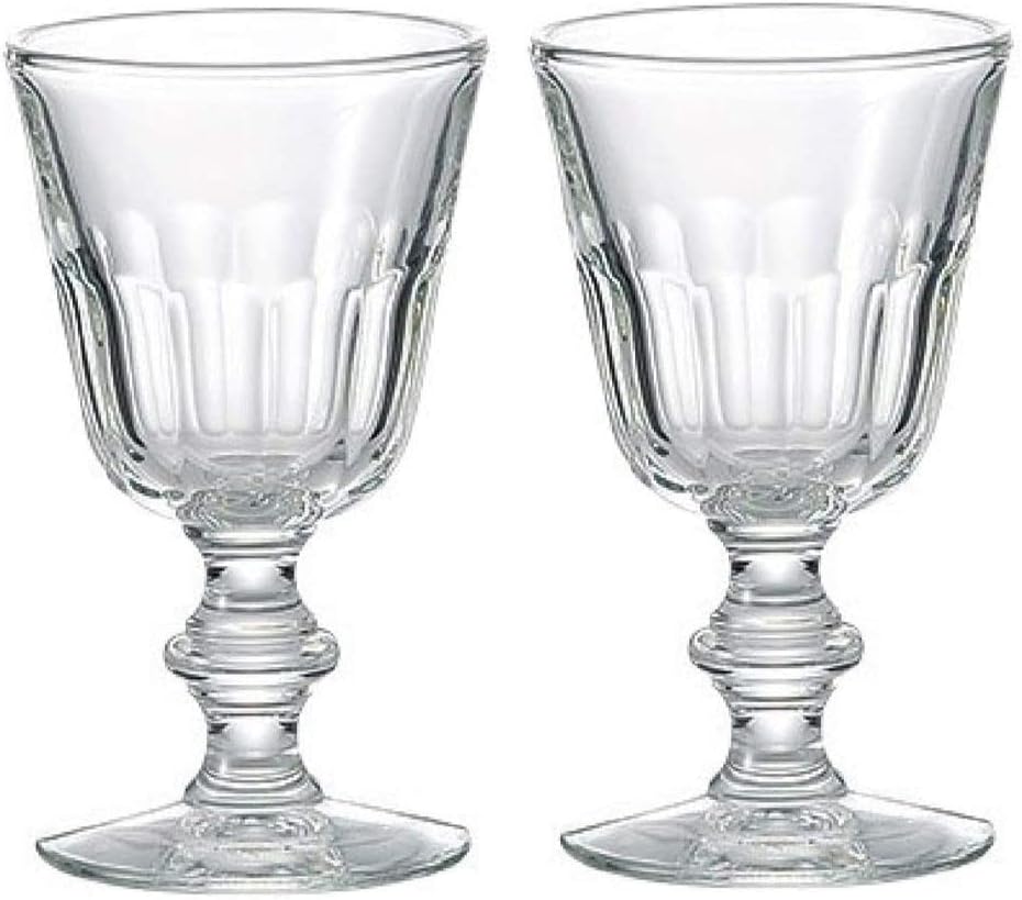 La Rochere Perigord Wine, 8.7 fl oz (220 cc), Clear, 3.3 x 5.7 inches (8.5 x 14.5 cm), Set of 2