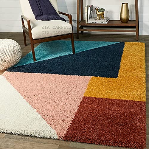 Image of Modern Quality Carpet /Trending Design Hand Woven Fluffy Rug /Mats for Bedroom /Dinning Hall /Living Room 2-inch Thick [Size 9x12 feet]