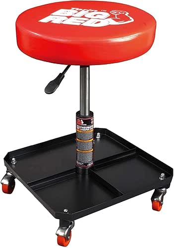 BIG RED TR6350 Torin Rolling Pneumatic Creeper Garage/Shop Seat: Padded