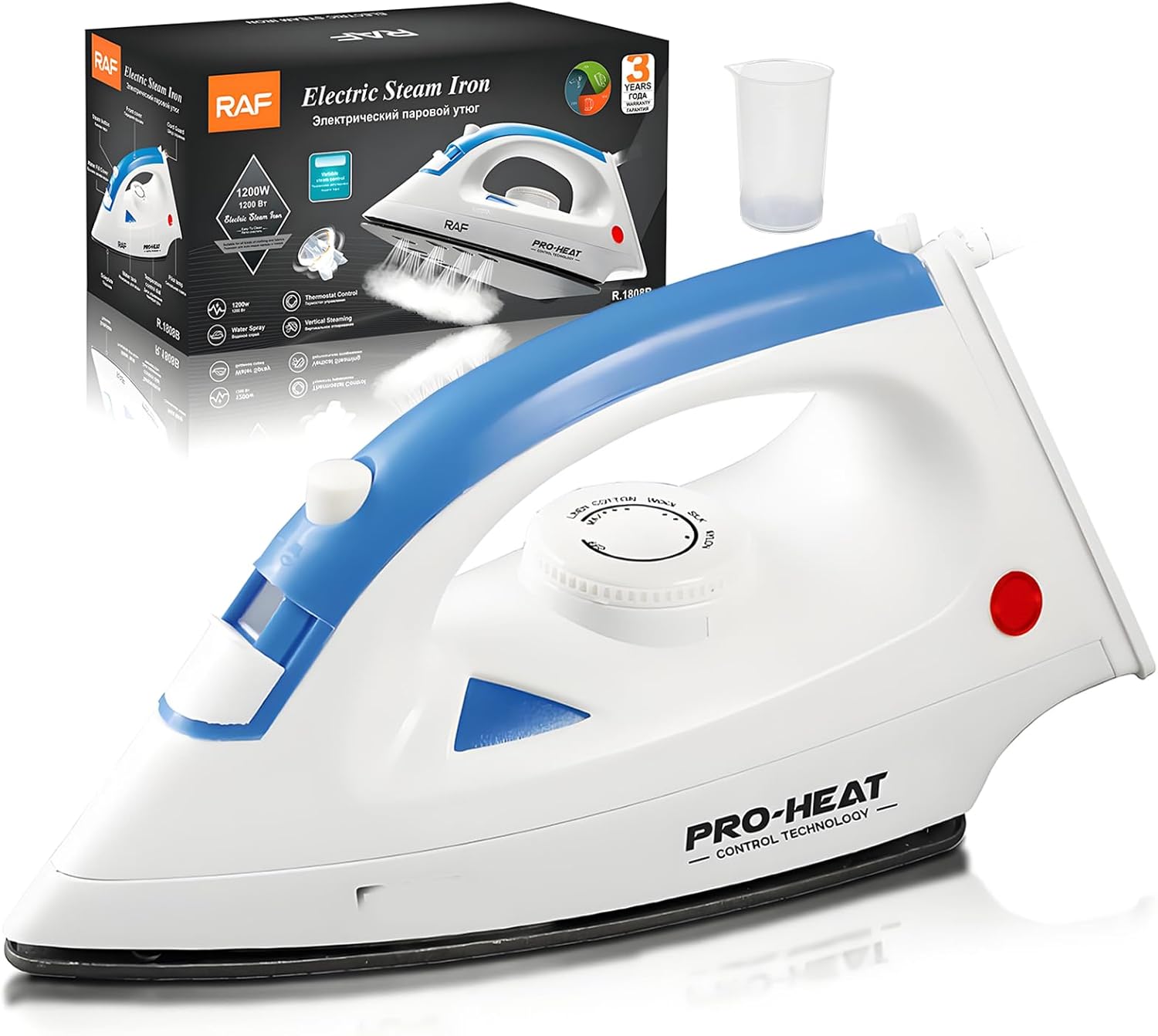 Electric Iron, Steam Iron, 1200w, Steaming, Handheld And Portable, With Five Temperature Controls, Quickly Removes Odors From Clothing (Blue) Electric Iron, Steam Iron, 1200w, Steaming, Handheld And Portable, With Five Temperature Controls, Quickly Removes Odors From Clothing (Blue)