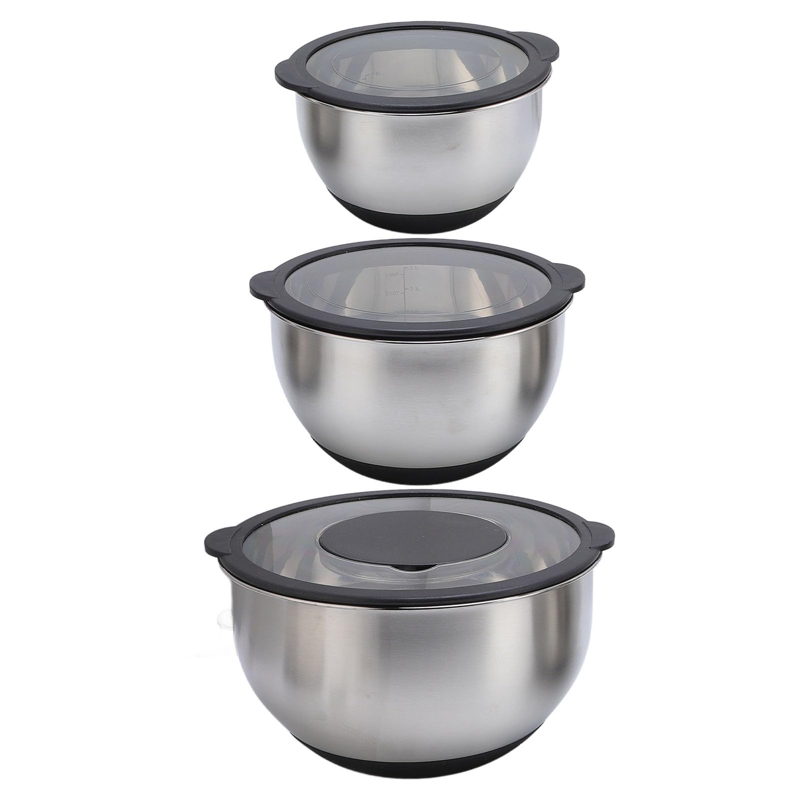 Schüssel- und Reibe-Set, Edelstahl-Rührschüsseln mit Deckel, Umfassende Küchenutensilien Zum Backen, Salatmischen, Sichere Lebensmittelaufbewahrung