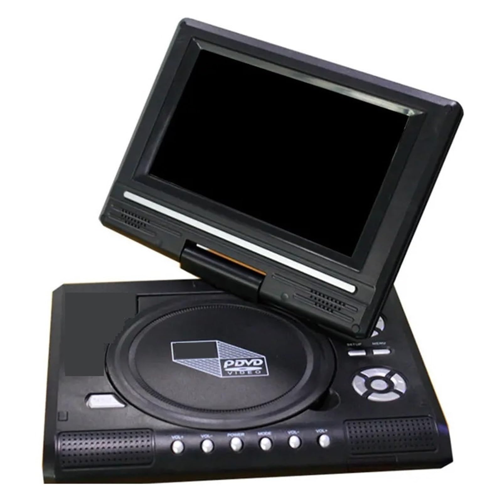Lecteur DVD 7 Lecteurs CD 8 Pouces Écran De Rotation De 270 Degrés avec Télécommande Dispositif D'autoradio De Voyage À Domicile Compact Facile à Utiliser