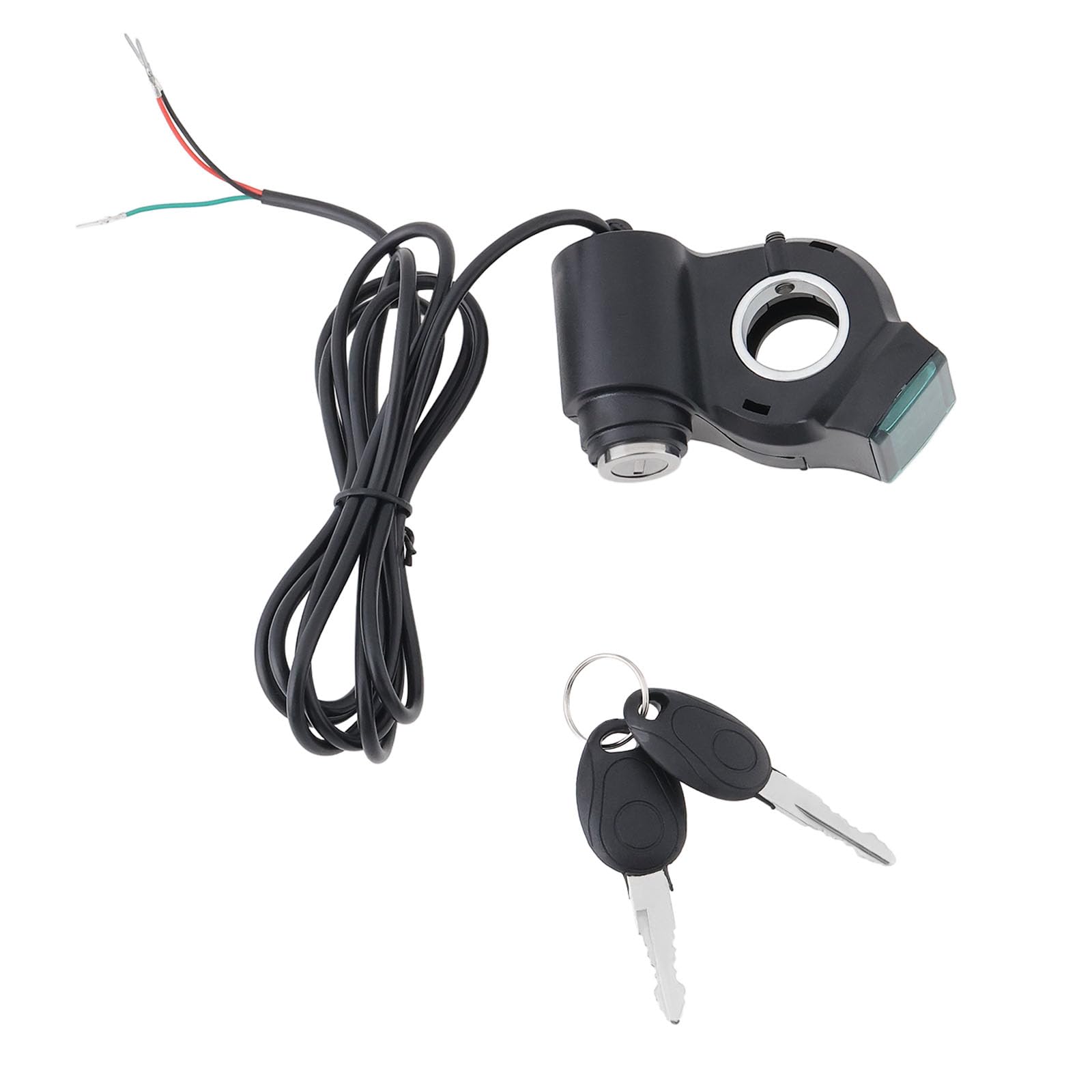 YINETTECH E-Scooter Power Switch with Keys Oltmeter 12V/24V/36V/48V/60V/72V E-bike Start Lock Switch Replace Parts Compatible with Kugoo PRO Scooter