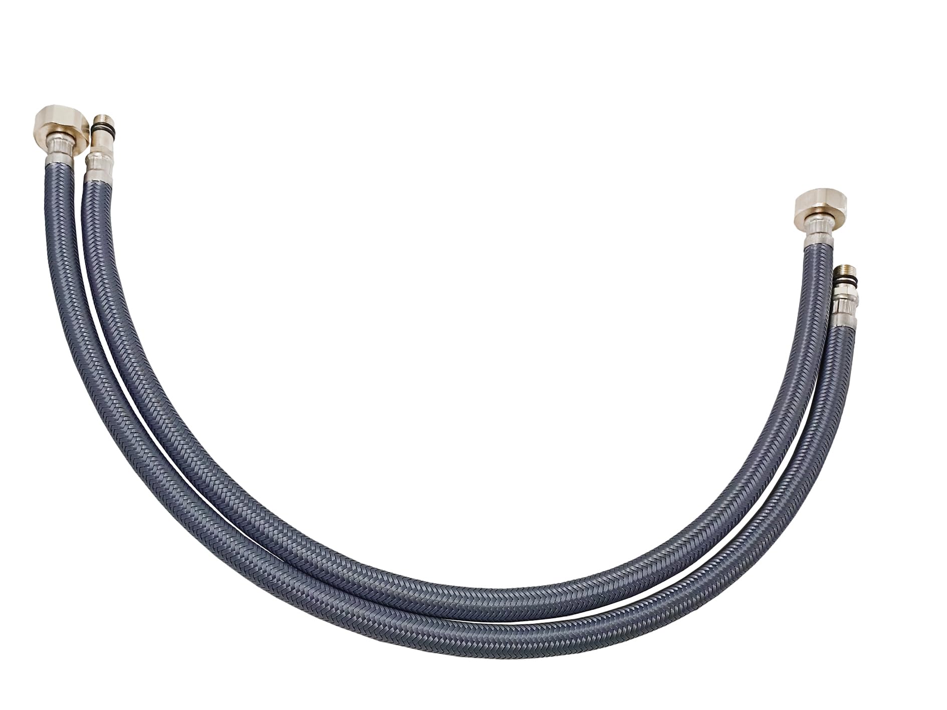 Acetap Durable Polyamide with EPDM Connection Pipe For Basin Mixer and Wash Basin Hose (Silver, 24 Inch) - Pack Of 2-image-17