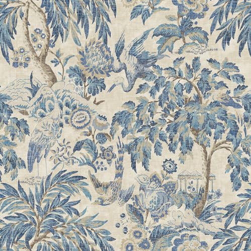 Surface Style Botanical Delft Wallpaper