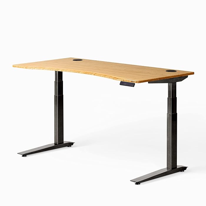 Buy Fully Jarvis Standing Desk 72" x 30" Natural Bamboo Top Electric