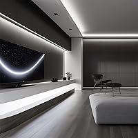 Vista 3 de 3.28FT White Neon Light Strip, 5V USB White Led Strip Lights with Touch Controller, Flexible Neon Rope Light for Bedroom, Party, Home Decor, Poster