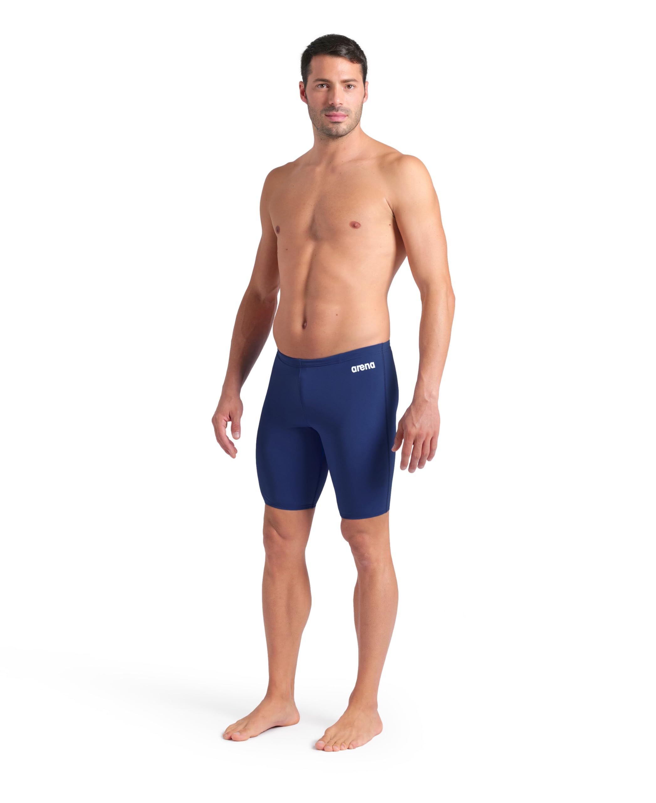 arena Solid Team Costume Uomo Piscina, Costume da Bagno ad Asciugatura Rapida, Costume Jammer Uomo, Tessuto MaxLife Eco con Massima Resistenza al Cloro e Protezione UV UPF 50+