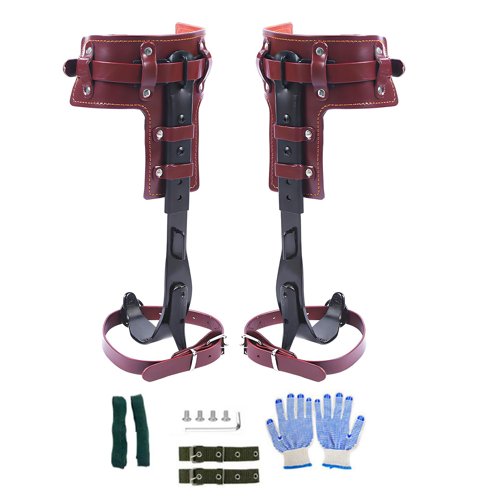 Kletterspikes aus geschmiedetem Stahl mit bequemem Wattepad Set