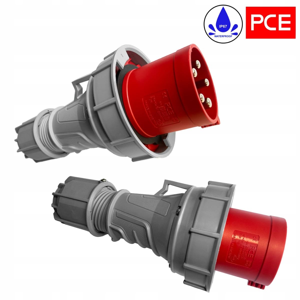 Hilark Cable Tech Przejściówka siłowa IP67, adapter 125A 5P na 63A 5P 2M