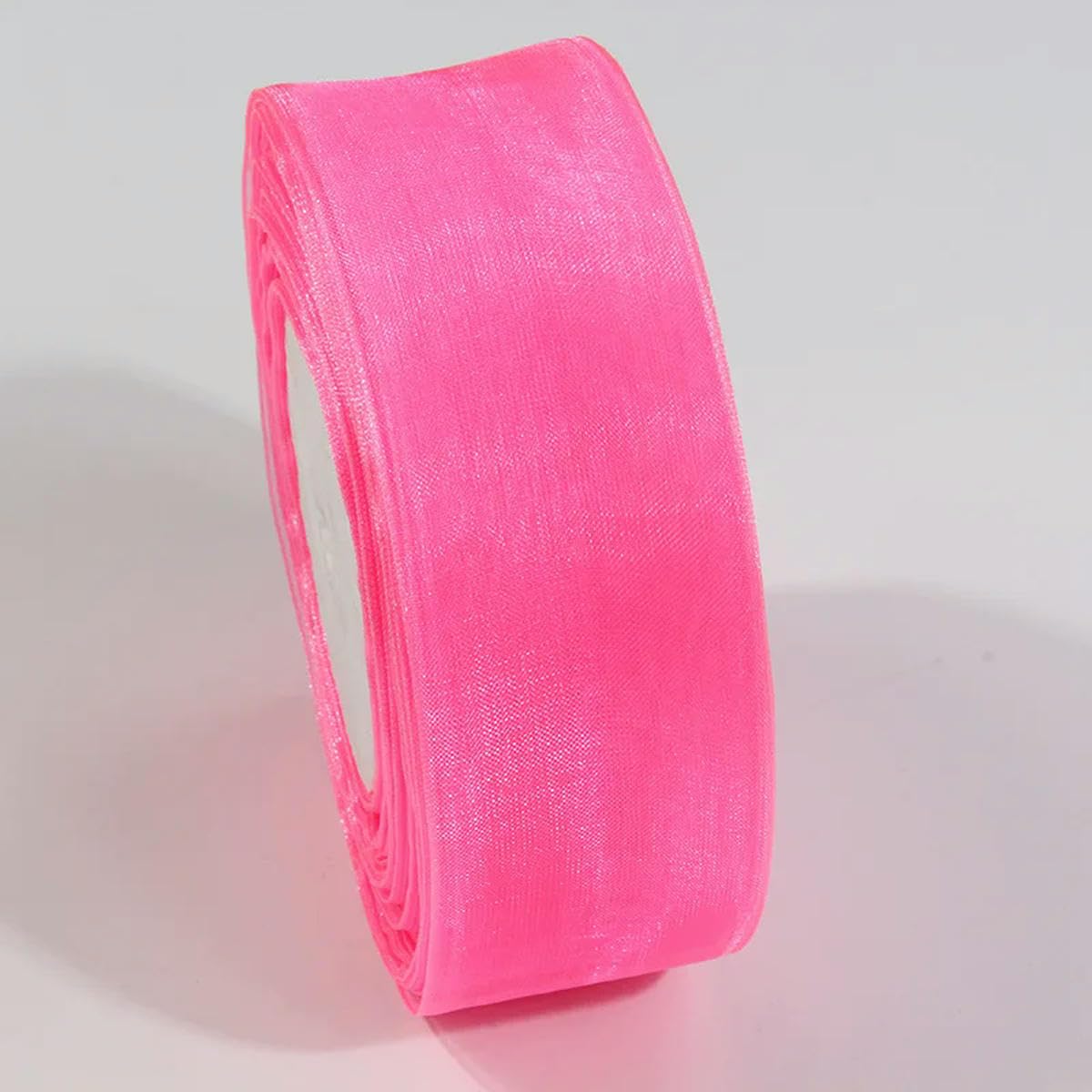 CIVIOOH 50 Yards Sheer Chiffon Ribbon Organza Satin Ribbons for Gift Wrapping Wedding Decoration Bouquets Party DIY Crafts