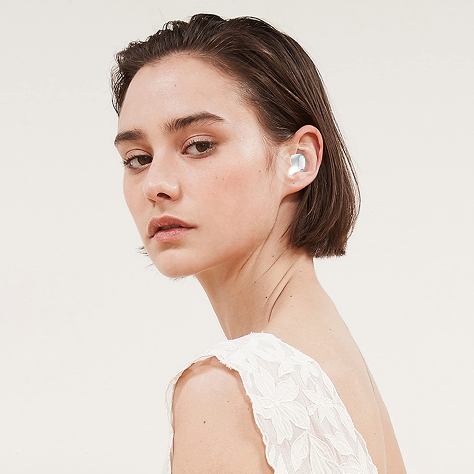 Auricolare Singolo Blue Tooth - Cuffie Blue Tooth | Auricolari per Il Lavoro Sleep Ear Buds Wireless Secret Wireless Auricolari per Orecchie Piccole Auricolare