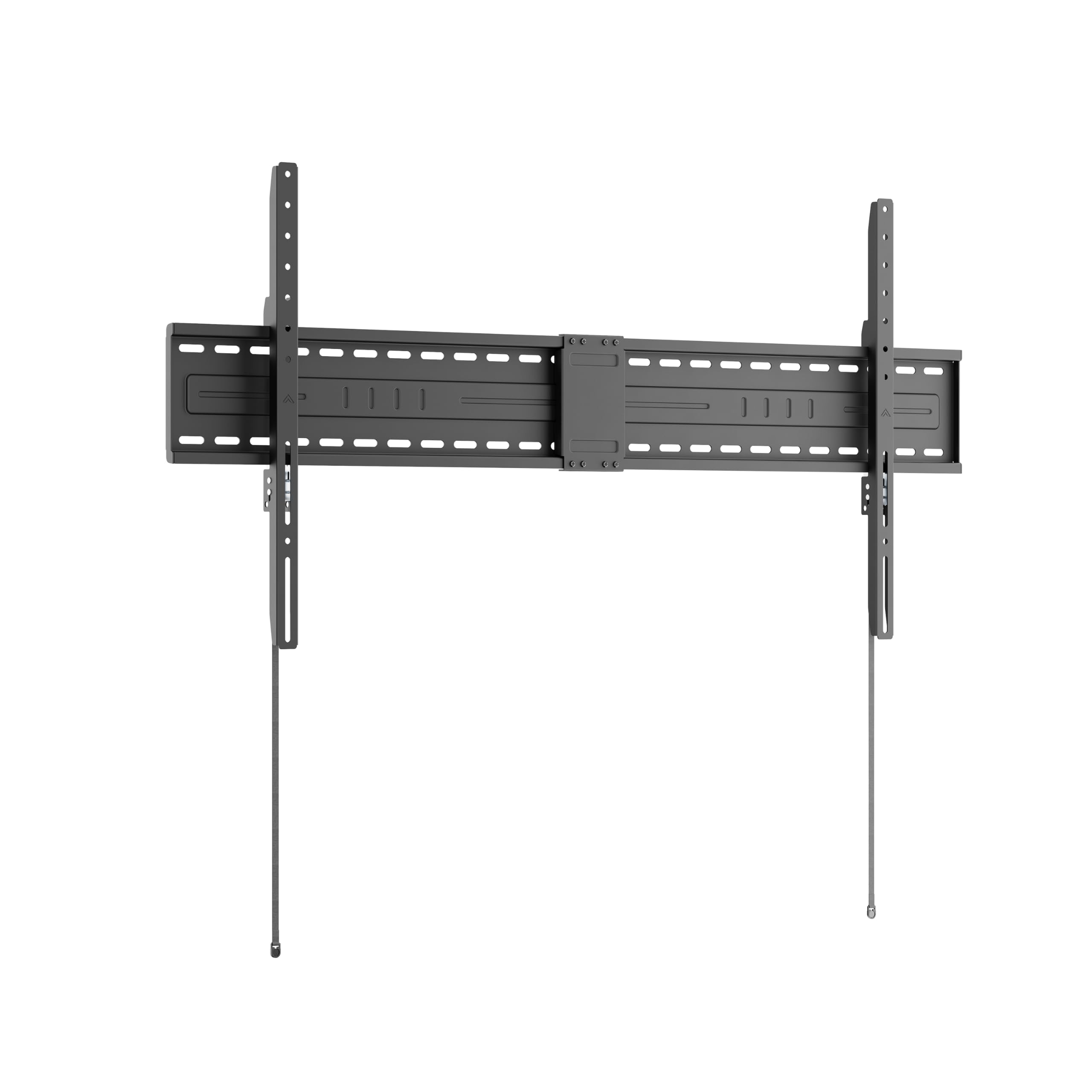 monTEK Slim TV Wall Bracket for 60-120 Inch Flat and Curved TVs up to 150kg, Large TV Bracket with Pull Straps for easy TV release, TV Wall Mount with Spirit Level, Cable Ties, Max VESA 1200x600 mm