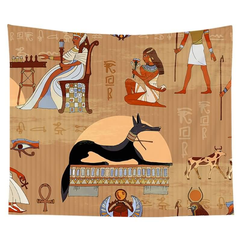 Amazon.co.jp: 壁布 御洒落 エジプトのヴィンテージ壁画スタイル