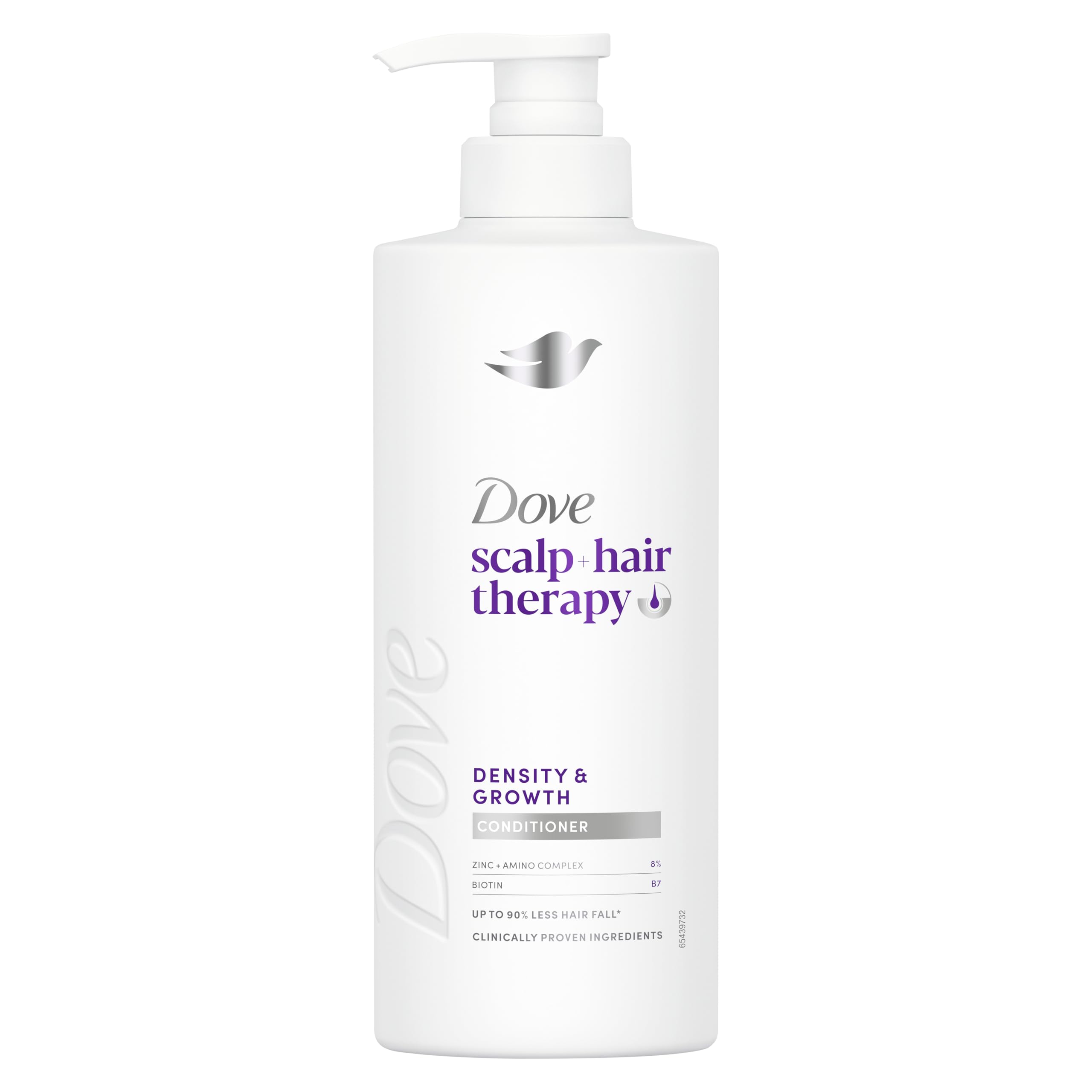 Dove scalp + hair therapy Density & Growth¹ Conditioner hair care with Amino Complex, Zinc and Biotin for up to 90% less hair fall 400 ml