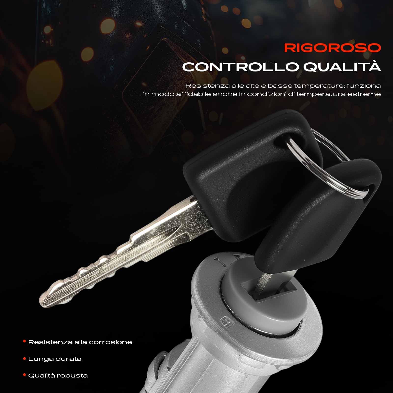 Frankberg Serratura di accensione Interruttore di accensione Con Chiave Compatibile con Spark M150 Matiz M100 M150 Replace# 96618614,93740017