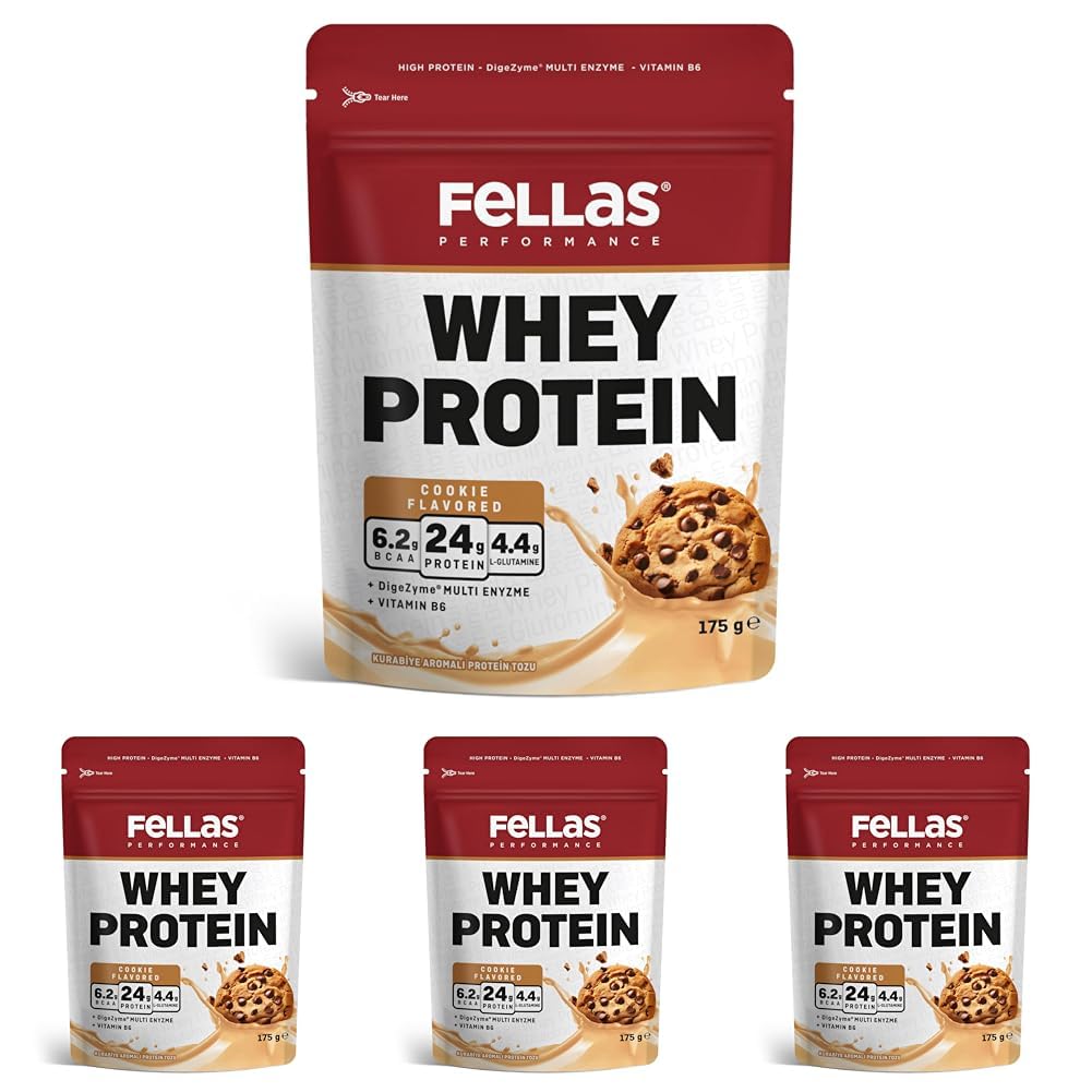Fellas Performance Kurabiye Aromalı Whey Protein 175g (4 paketi)