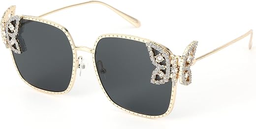 SALTY Luxe Metal Sunglasses For Women stylish | Carry Pouch Included |Signature Range UV Protection Fashion Goggles for Me...
