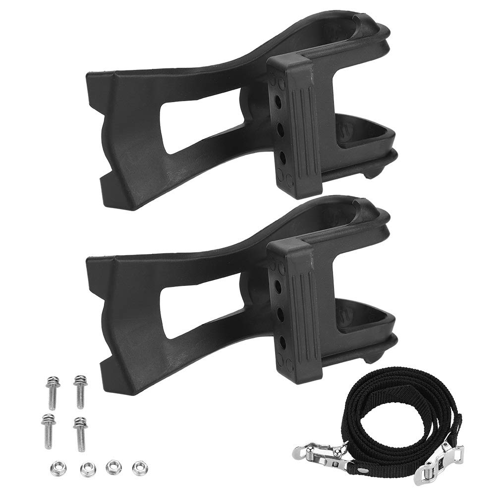 Broco Pedalschlaufen, Kunststoff Schwarz Verstellbare Bike Pedale Straps  Anti-Rutsch-Toe Clip Grtel Fahrrad Zubehr : Amazon.de: Sport & Freizeit