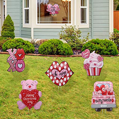 Signe de piquet de jardin Saint-Valentin pour embellir un gazon terne - 7