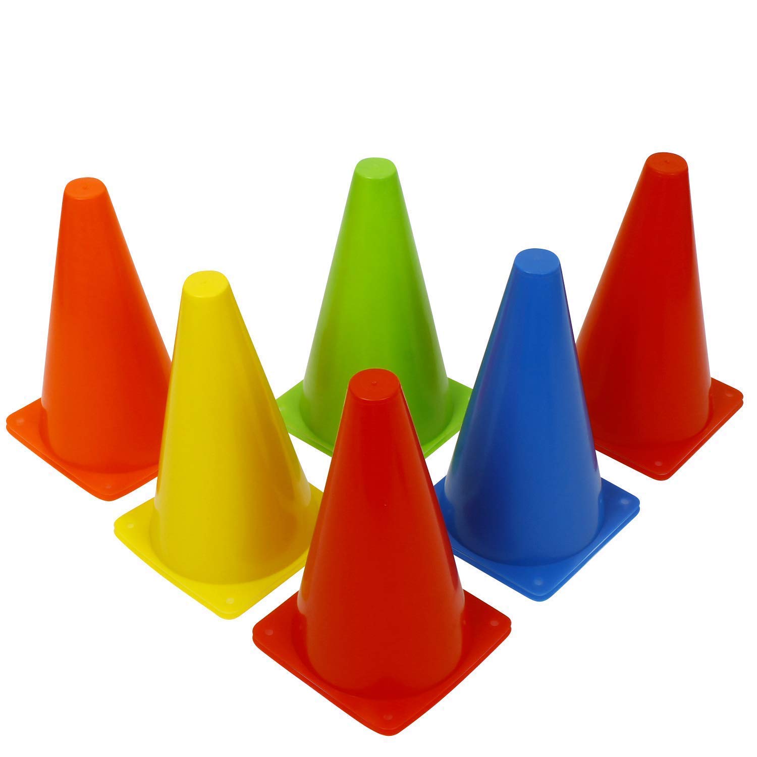 Toyshine 9 Inch Plastic Multicolored Stacking Cones Set Of 12 | Perfect For Sports Training Shapes Color Recognition For Kid (Sstp) (B086K1DWJC) Amazon Price History, Amazon Price Tracker