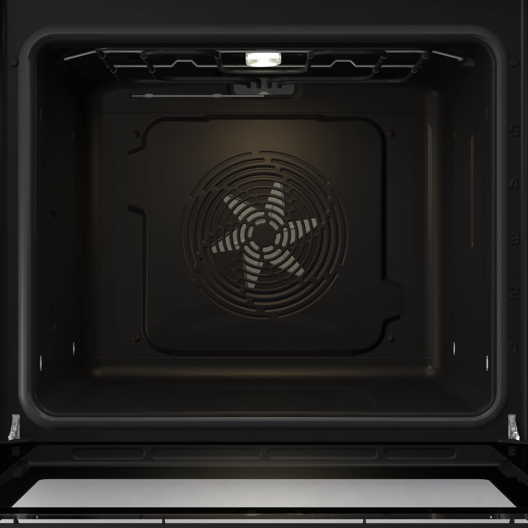 Gorenje OptiBake Black Steam Einbaubackofen-Set 77L Heißluft AquaClean GentleClose AirFry Pizzamode 300°C PerfectGrill Glaskeramik-Kochfeld schwarz