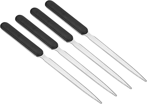 PATIKIL Abrecartas 4 piezas de acero inoxidable sobre mango ligero para caja abierta azul