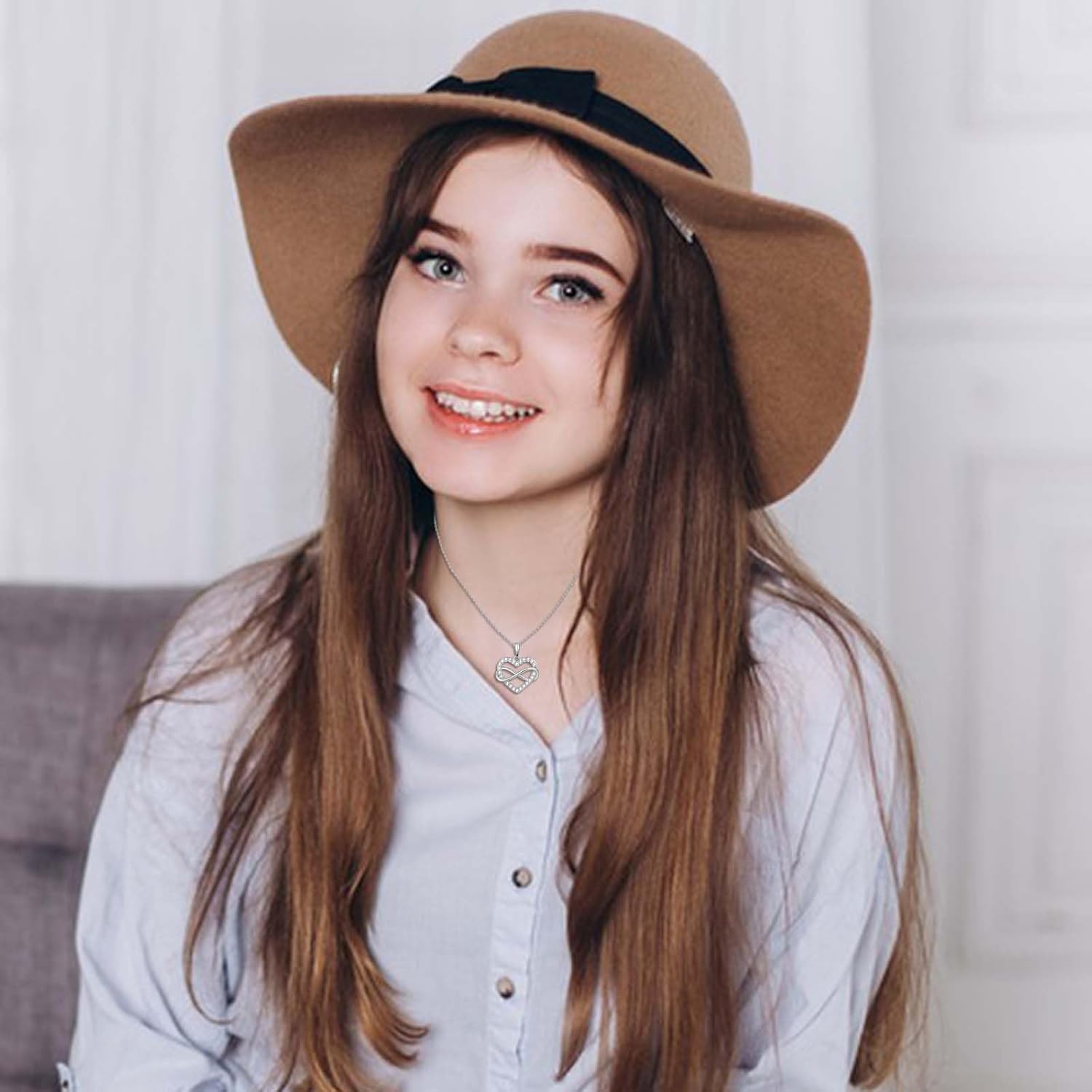 Gifts for Daughter Sister Girlfriend Granddaughter Niece, Infinity Heart Necklace Present on Christmas Birthday Mothers Day Valentines Day Graduation Back to School Easter Stocking Stuffers - Image 7