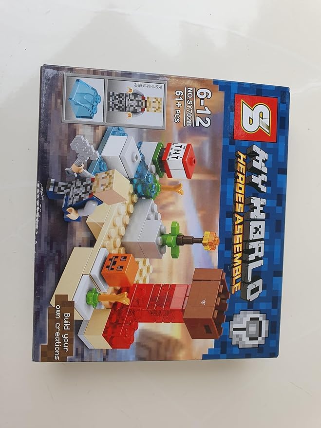 GeekGoodies Build & Play Flexible DIY Assembling Puzzle Blocks Construction Nuts and Bolt Toy/Game - (Blue)