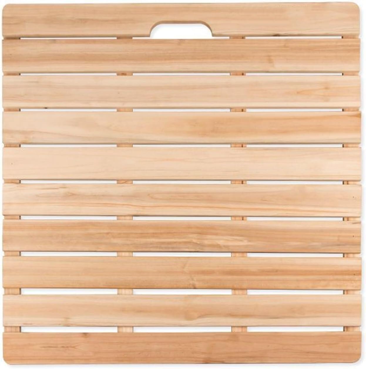BHGFYXBS Wood Shower Bath Mat For Shower, Spa And Sauna Tub Foot Pad Non-Slip Doorway Floor Pedal Custom Size,Wood Colour-60x80cm